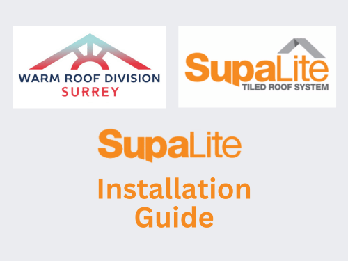 Supalite Warm Roof Division Surrey Installation Guide Video Tile