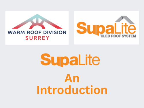 Supalite Warm Roof Division Surrey Introduction Video Tile